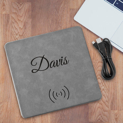 Personalized Gray Charging Pad -  - JDS