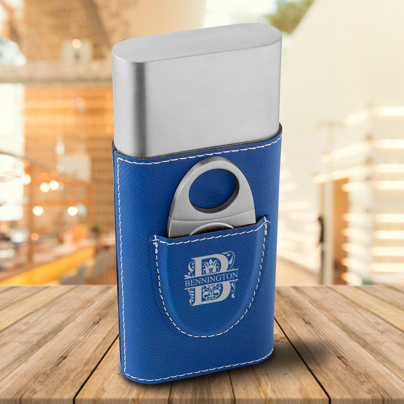 Personalized Cigar Holder - Blue - Filigree - JDS