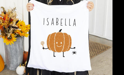 Personalized Halloween Kids Pillowcases Trick-or-Treat Bags -  - Wingpress Designs