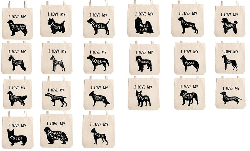 Personalized Dog Tote Bags -  - Wingpress Designs