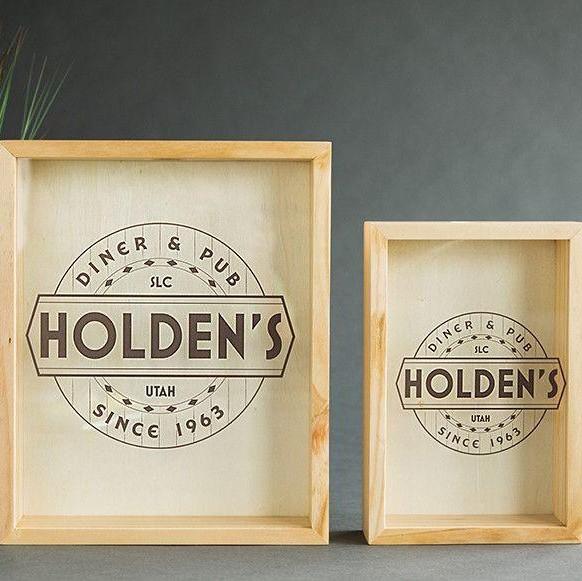 Personalized Beer Bottle Cap Shadow Box -  - Qualtry