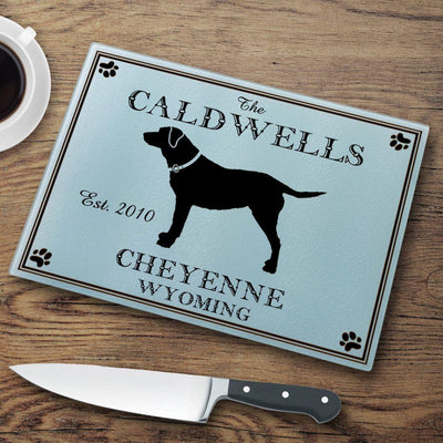 Personalized Glass Cabin Series Cutting Boards - Labrador - JDS