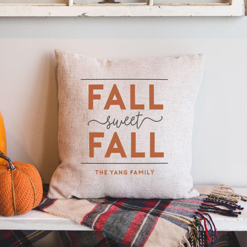 Personalized Fall Throw Pillow Covers -  - Qualtry