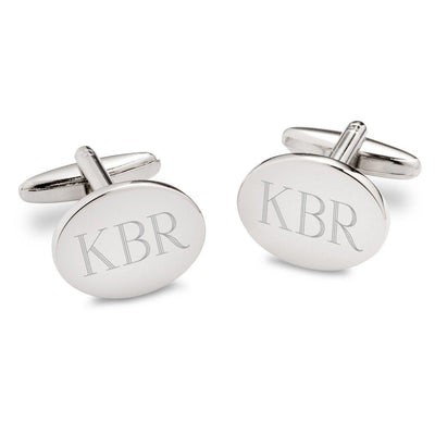 Personalized Modern Oval Cufflinks -  - JDS