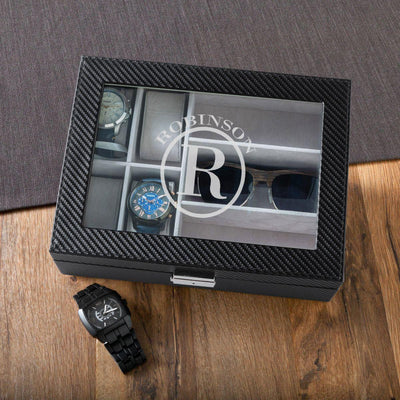 Personalized Watch Box & Sunglasses Box -  - JDS