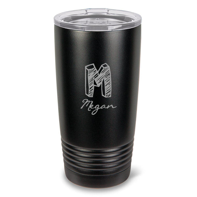 Personalized 20oz. Black Double Wall Insulated Tumbler - Kate - JDS