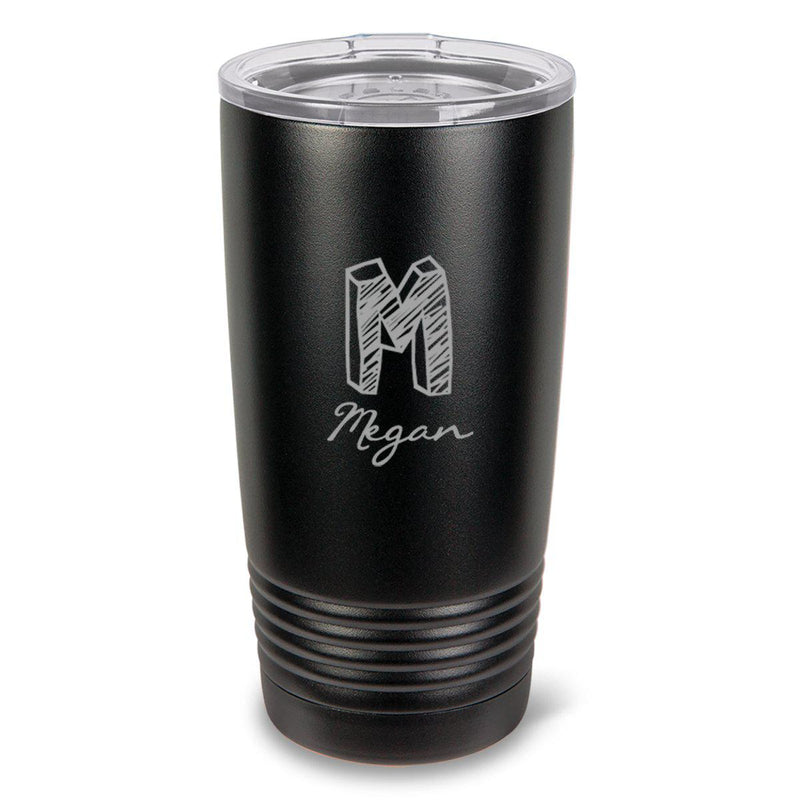Personalized 20oz. Black Double Wall Insulated Tumbler - Kate - JDS