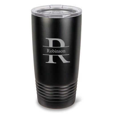 Personalized 20oz. Black Double Wall Insulated Tumbler - Stamped - JDS