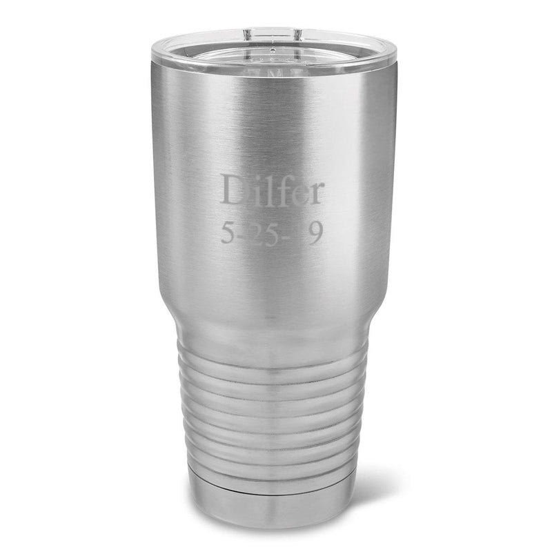 Personalized 30 oz. Stainless Insulated Travel Mug - 2Lines - JDS