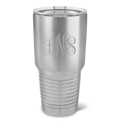 Personalized 30 oz. Stainless Insulated Travel Mug - InterlockingMonogram - JDS