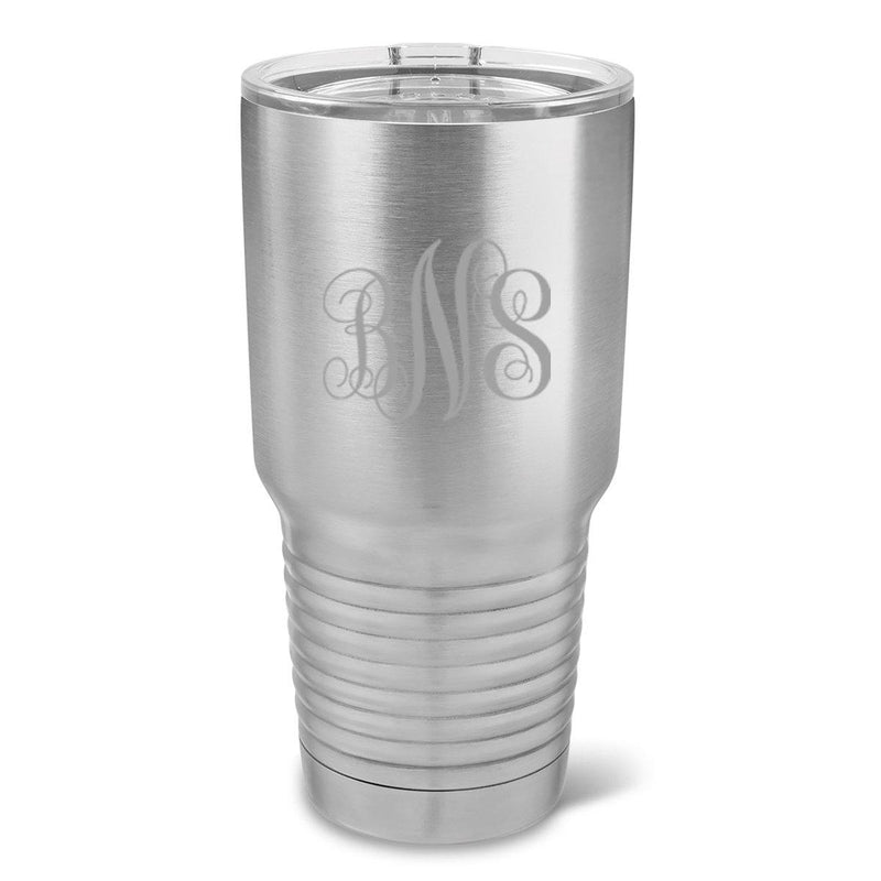 Personalized 30 oz. Stainless Insulated Travel Mug - InterlockingMonogram - JDS