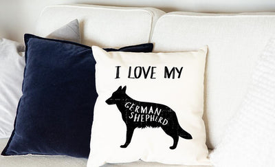 Personalized Dog Breed Throw Pillow Covers -