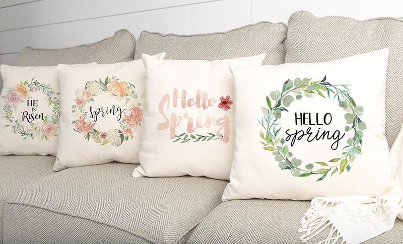 Spring Throw Pillow Covers (Noncustomized) -  - Qualtry