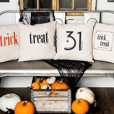 Personalized Halloween Throw Pillow Covers -  - Qualtry