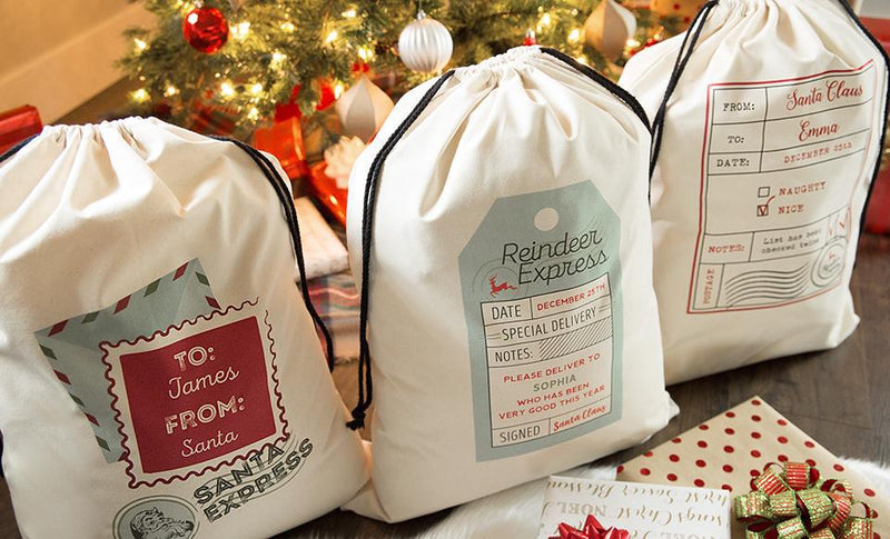 Personalized Jumbo Christmas Gift Bags -
