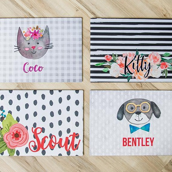 Personalized 12x18 Pet Placemats -