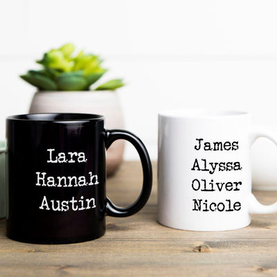 Personalized Family Name Mugs -  - Qualtry