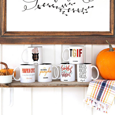Personalized Fall Coffee Mugs -  - Qualtry