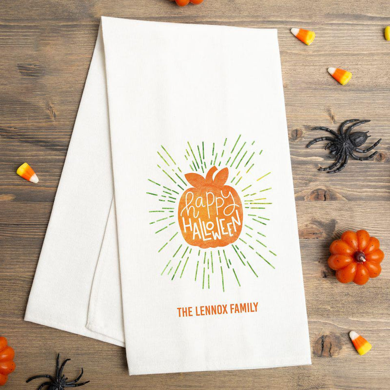 Personalized Halloween Tea Towels -