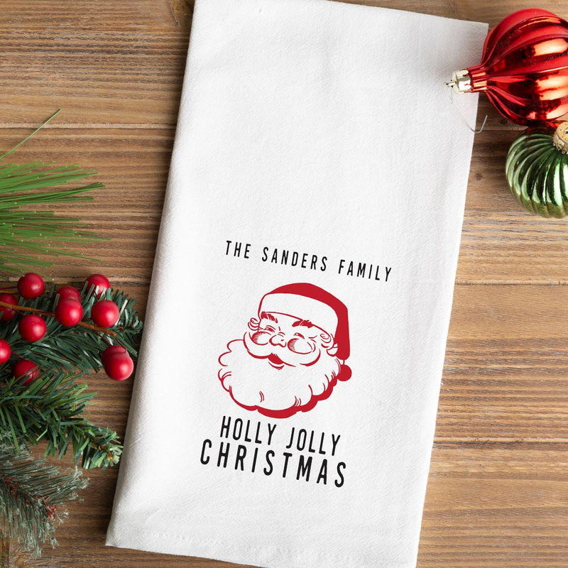 Personalized Farmhouse Christmas Tea Towels -  - Qualtry