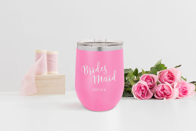 Personalized Bridesmaid Wine Tumblers -  - JDS