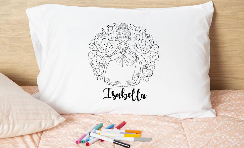 Personalized Princess Coloring Pillowcases -  - Qualtry