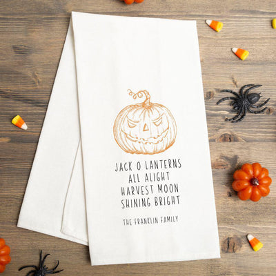 Personalized Halloween Tea Towels -