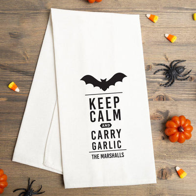 Personalized Halloween Tea Towels -