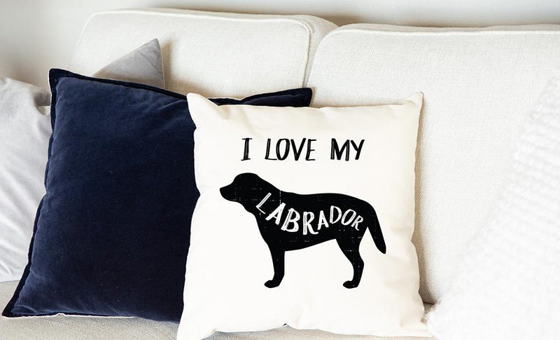 Personalized Dog Breed Throw Pillow Covers -