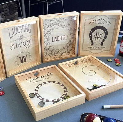 Personalized Beer Bottle Cap Shadow Box -  - Qualtry