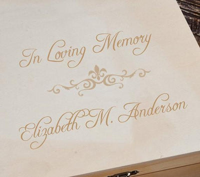 Personalized In Loving Memory Memorial Box -  - JDS