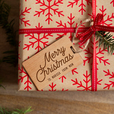 Personalized Wood Christmas Gift Tags -  - Qualtry