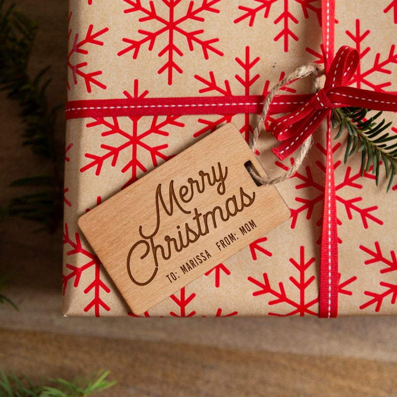 Personalized Wood Christmas Gift Tags -  - Qualtry