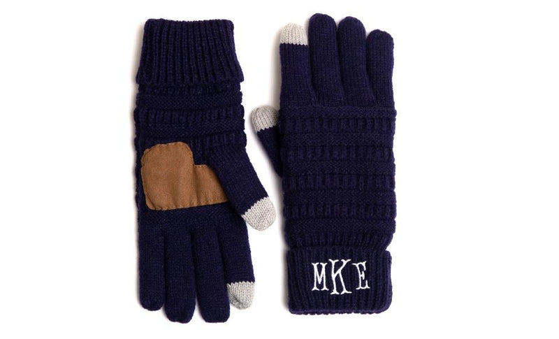 Personalized Monogrammed Knit Gloves -  - Qualtry
