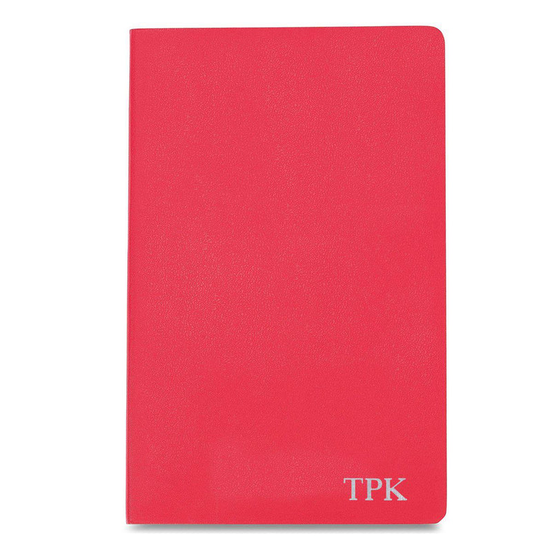 Personalized Moleskine® Notebook – Geranium Red - Silver - JDS