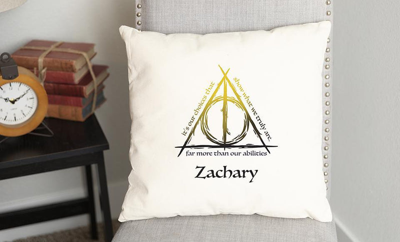 Personalized Kids Wizard Throw Pillow Covers -  - Qualtry
