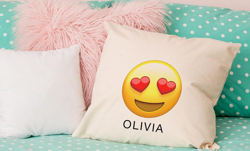 Personalized Emoji Throw Pillow Covers -  - Qualtry
