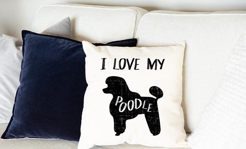 Personalized Dog Breed Throw Pillow Covers -