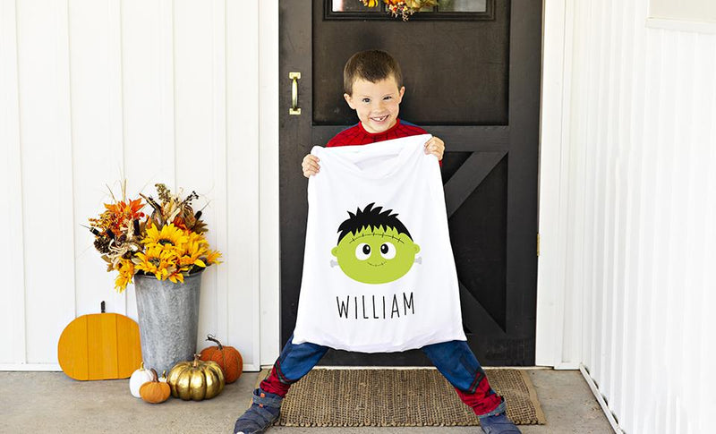 Personalized Halloween Kids Pillowcases Trick-or-Treat Bags -  - Wingpress Designs