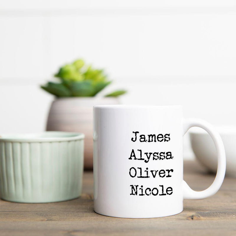 Personalized Family Name Mugs -  - Qualtry