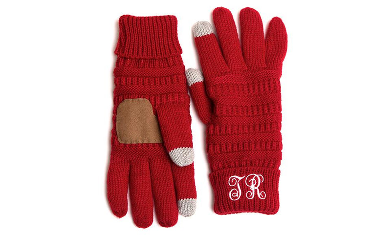 Personalized Monogrammed Knit Gloves -  - Qualtry