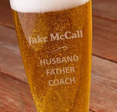 Personalized My Dad Defined 22 oz. Pilsner Glass -  - JDS