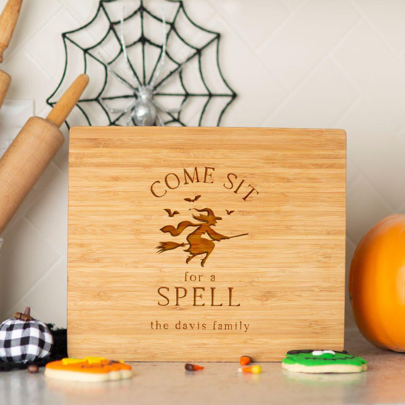 Personalized Halloween Bamboo Cutting Boards 11 x 13 -  - Qualtry