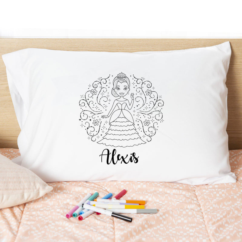Personalized Princess Coloring Pillowcases -  - Qualtry