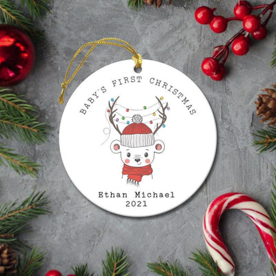 Personalized Baby's First Christmas Ornament -