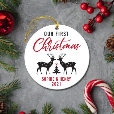 Personalized Our First Christmas Ornament -