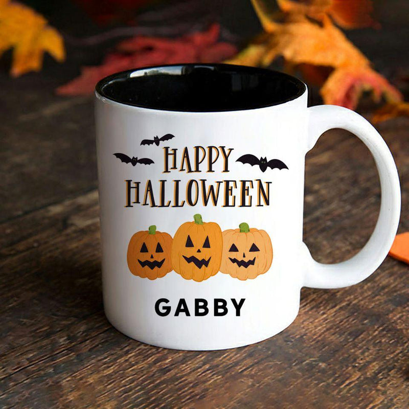 Personalized Kids Halloween Mugs - 11 oz -  - Qualtry