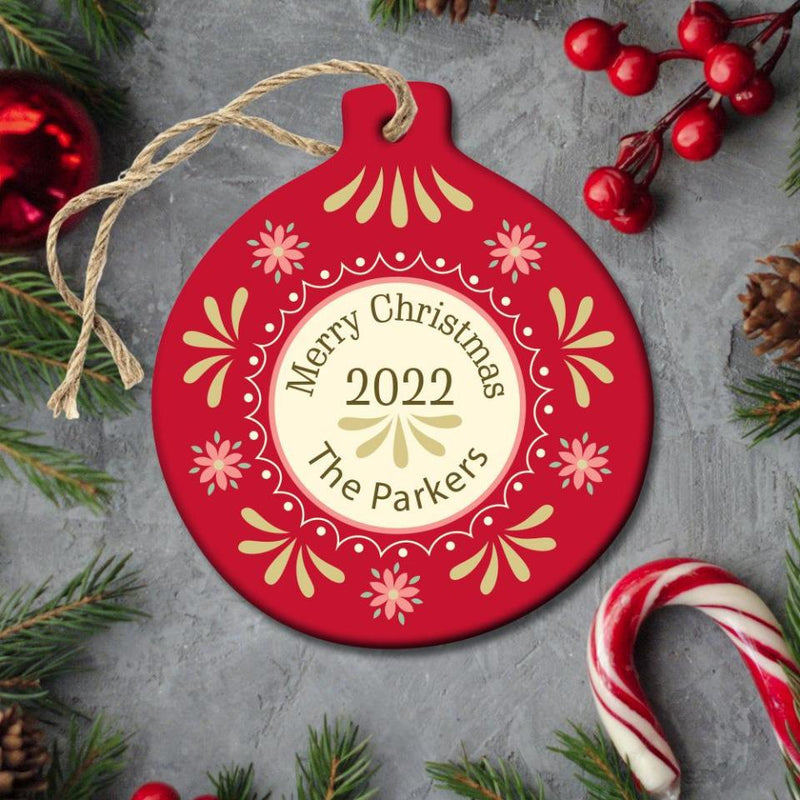 Personalized Colorful Christmas Ornaments -  - Qualtry