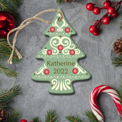 Personalized Porcelain Christmas Ornaments -  - Qualtry