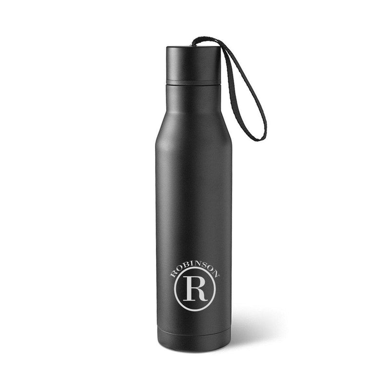 Personalized Black Insulated Stainless Steel Water bottle -  - JDS